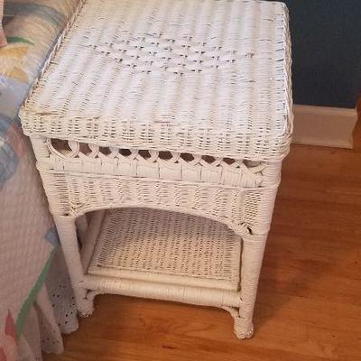 wicker night stand or extra table