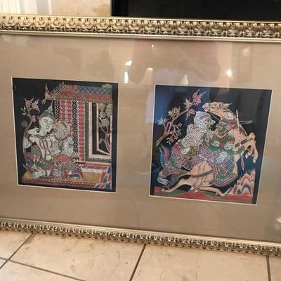 Silk art from Thailand $175