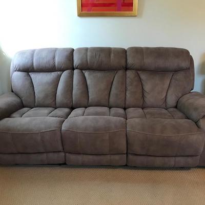 Recliner sofa in 3 sections $475
88 X 19 X 16