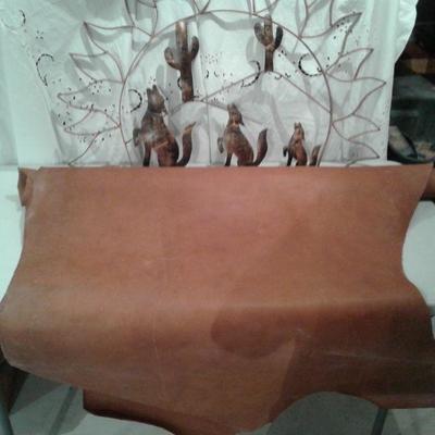 Southwest Style Wall Decor and Roll of Leather for Crafting Leather Goods
