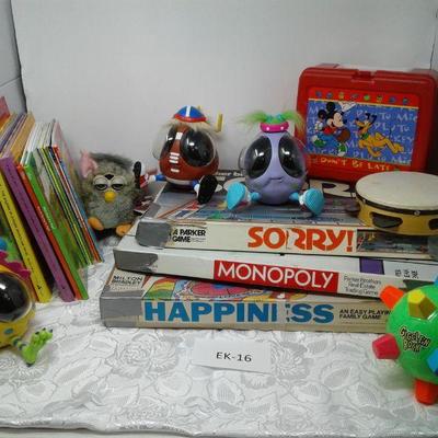 Retro Games, Furby, Milton Bradley Happiness Game