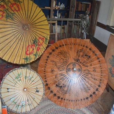 Vintage Asian Umbrellas in amazing condition