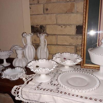 Fenton Silvercrest glass.
