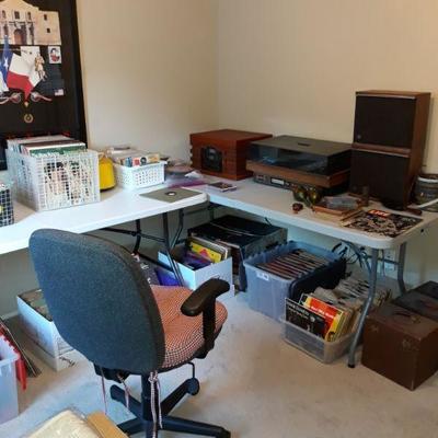 Hundreds of vintage records of all types including 1950's and 1960's rock.