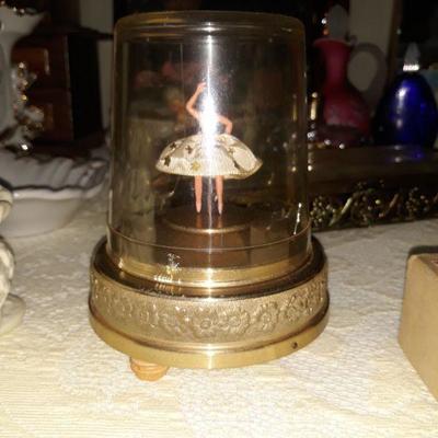 Dancing ballerina music box. Works.