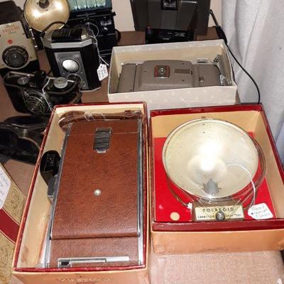 Vintage cameras.