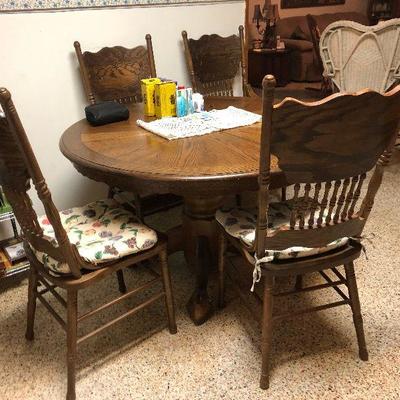 MD2130: Oak Country Table only Chairs not Available Local Pickup at Estate Sale	 $100.00 
MD2131: Refrigerator White Freezer on Top Local...