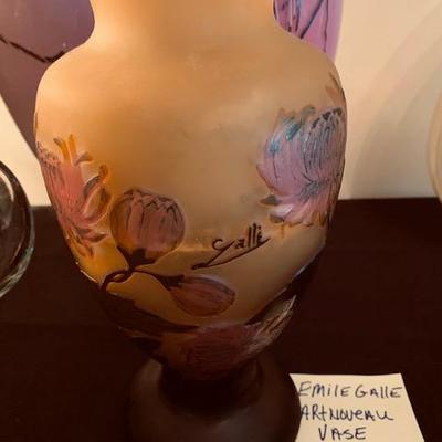 Emile Galle Artnoveau Vase 