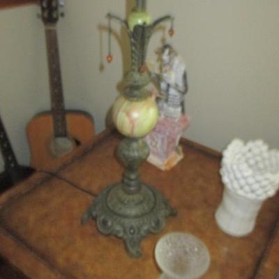 Marble & Metal Antique Lamp 