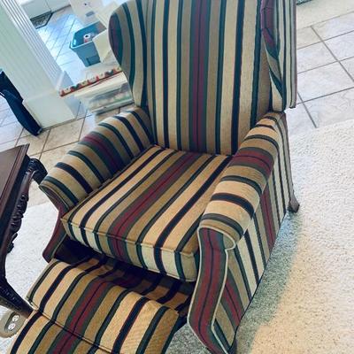 Reclining wing-back chair

