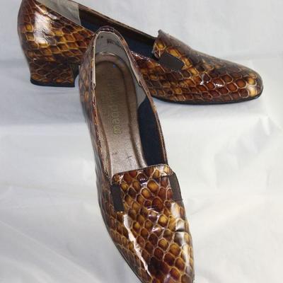Magdesian California USA Faux Snake Print Shoes