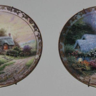 Bradford Exchange 2001 Thomas Kinkade's "Places in the Heart" Collector's Plates: " Love is the Heart of our...