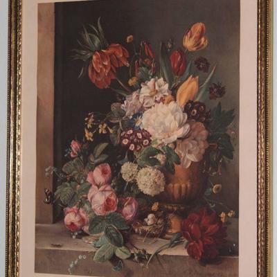 â€œProfusion of Beauty â€œ by Francois Huygens 1948 Framed Print (20â€ x 25â€)