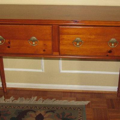 Lot 12 - Vintage Pine Console Side Table $285.00