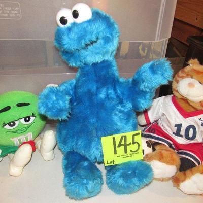 Lot 145 - Cookie monster etc.  $15.00