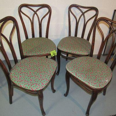 Lot 90 - Four Vintage Tonet Ice Cream Parlor Chairs $220.00
