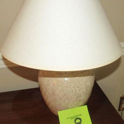 Lot 8 - Ceramic base lamp $20.00