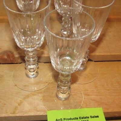 Lot 80 - 5 Crystal Glasses $25.00