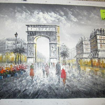 Lot 100 -Painting of Paris $65.00