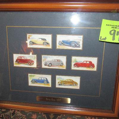 Lot 97 - Motor Cars W/History on the back $40.00