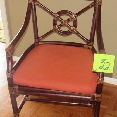 Lot 22 - Wicker Chair $40.00