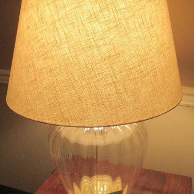 Lot 5 - Vintage glass Lamp $35.00 