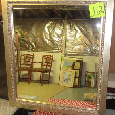 Lot 112 - Beautiful Gilded Mirror $110.00