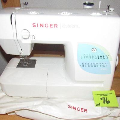 Lot 76 - Singer Sewing Machine W/All accessories - $120.00 