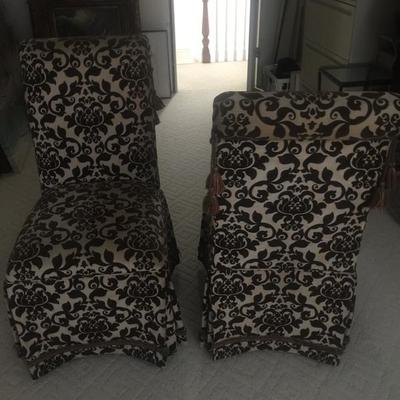 Pair of High End Slipper Chairs $120. Pair