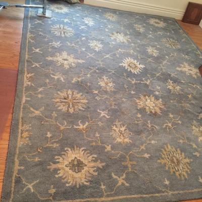 Soft Blue Thick Rug (Very Good Condition) Approx. 5 x 8 $110