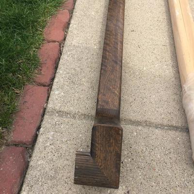 Stairway Railing, Oak with Walnut Stain 8 1/2' Long $28