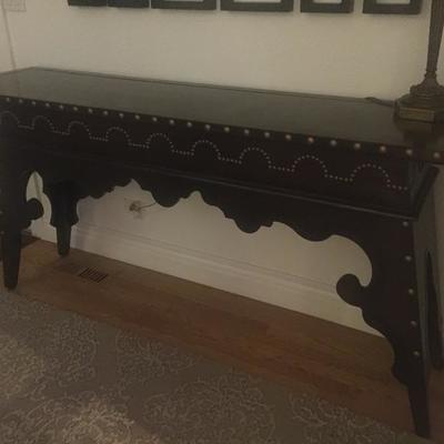 Custom Sofa Table w/Brass Studs (Unique Western Style) $490 