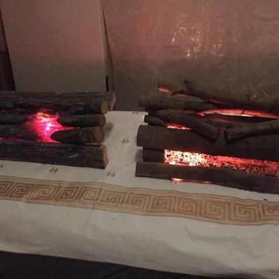 Light Up Fire Place Logs (Looks Great in Fire Place) $16ea