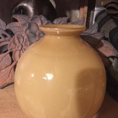Merchandise Mart Mustard Color Vase $6