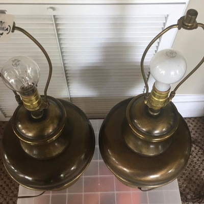 Solid brass lamps 2/$89