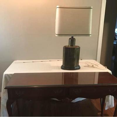 Console Table and Lamp