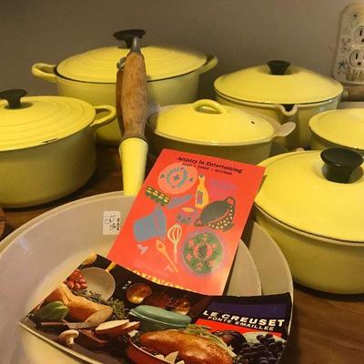 Vintage Yellow Le Creuset Cookware