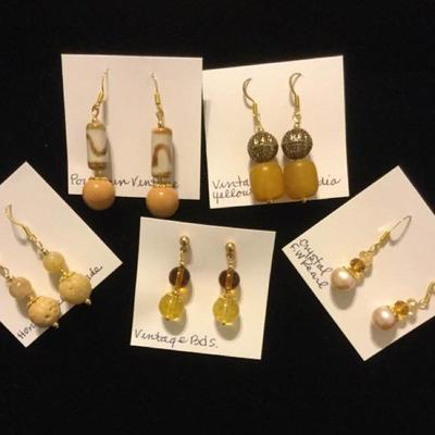 MMC083 Five Pair Dangle Earrings