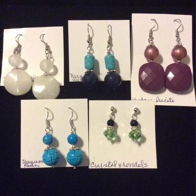 MMC097 Jade & Turquoise Earrings 