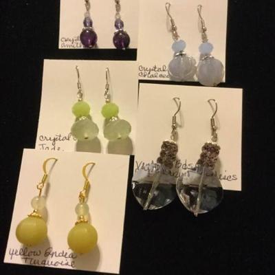 MMC099 Green & Purple Earrings