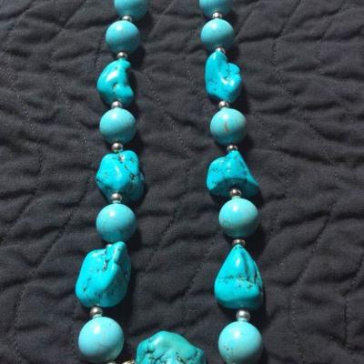 MMC013 Turquoise Bead Necklace