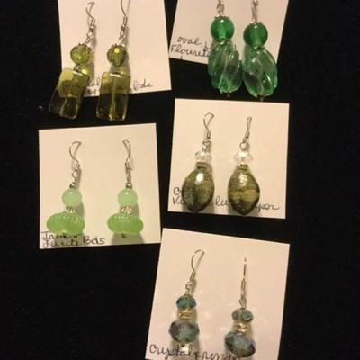 MMC104 Gorgeous Green Earrings