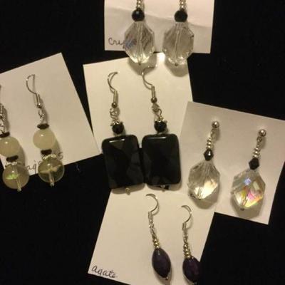 MMC096 Black and Clear Earring Selections