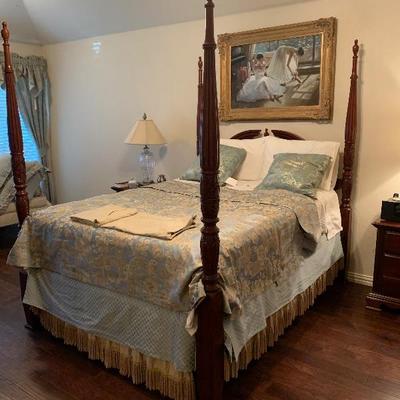  armoire, tall chest of drawers, 4 post queen bed, night stands, and dresser. by Webb in VA 