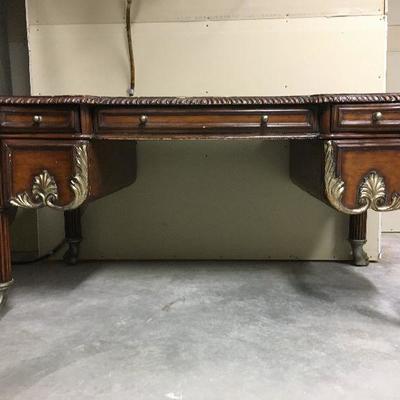Executive desk.  Stored off site.  Inquire at the sale.