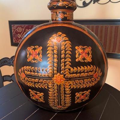 Large Decorative Lidded Jar $45