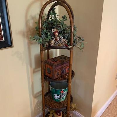 Bamboo Style Tiered Stand $60