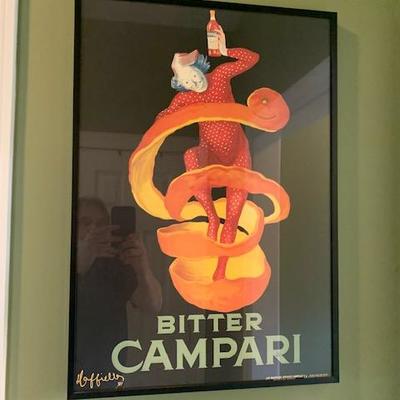Campari Framed Poster $60
