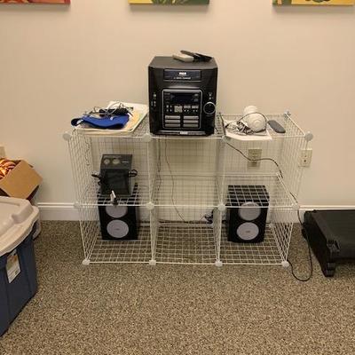Cubes $18, Stereo System $35