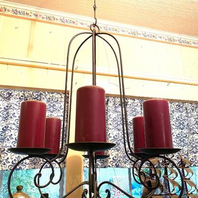 Hanging candle fixture